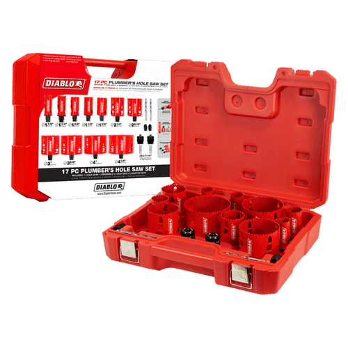 Diablo DHS17SPL 17 pc Plumber's Bi-Metal Hole Saw Set