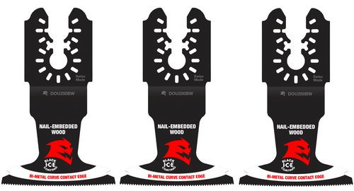 Freud Diablo DOU250BW 2-1/2 in. Universal Fit Bi-Metal Oscillating Blades for Nail-Embedded Wood
