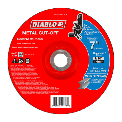 Freud Diablo 7 in. Metal Cut Off Discs