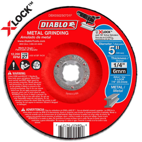  Freud Diablo 5 in. Type 27 Metal Grinding Disc DBD-DBX  Grinding 