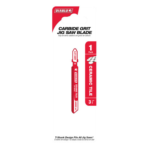  Freud Diablo 3-1/4 in. Carbide Grit T-Shank Jig Saw Blade for Ceramic Tile & Glass DJT130RF 