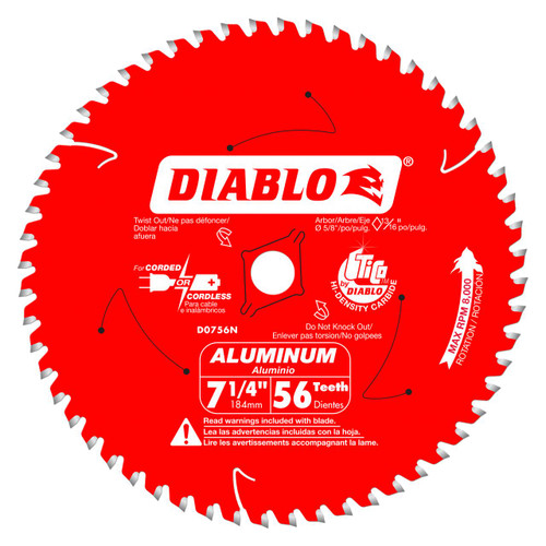  Freud Diablo Thick Aluminum Cutting Saw Blades DXXN 