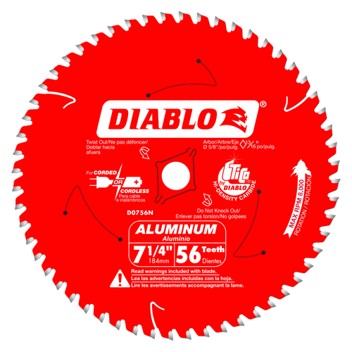 Freud Diablo Thick Aluminum Cutting Saw Blades DXXN