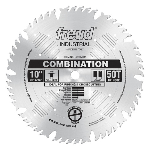  Freud Combination Saw Blades LU84 Series 