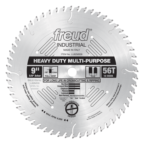 Freud LU82M HEAVY DUTY MULTI-PURPOSE Saw Blades