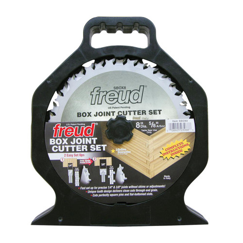  Freud SBOX8 8" Box Joint Cutter Set 
