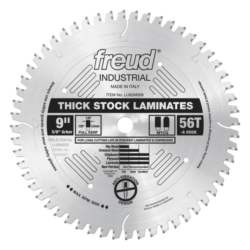  Freud LU92M SERIES Thick laminates and melamine 