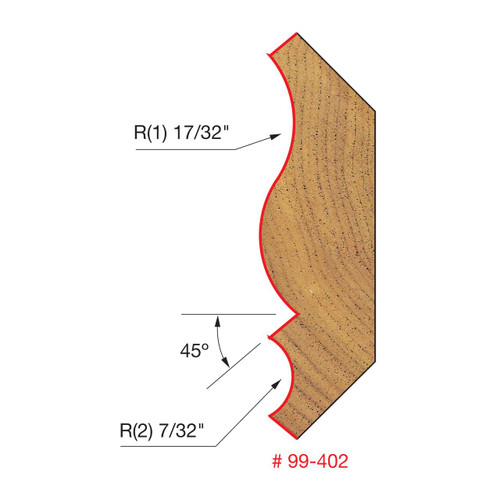  Freud 1-1/4" Crown Molding Bit 99-402 