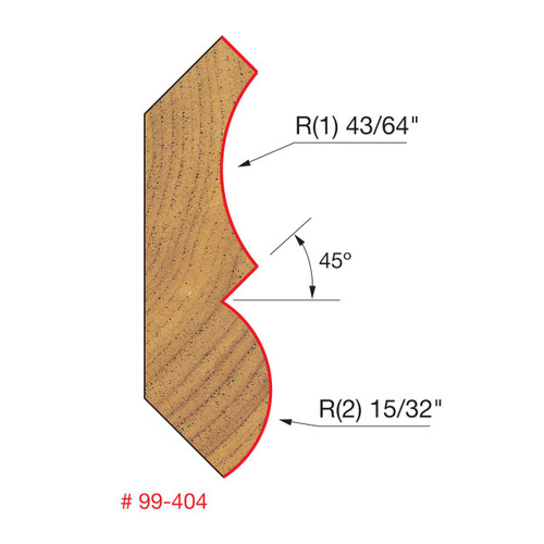  Freud 1-1/4" Crown Molding Bit 99-404 