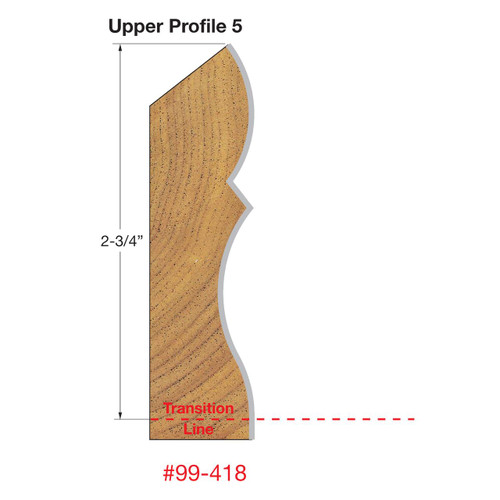  Freud 1-1/4" Wide Crown Molding System 99-418 