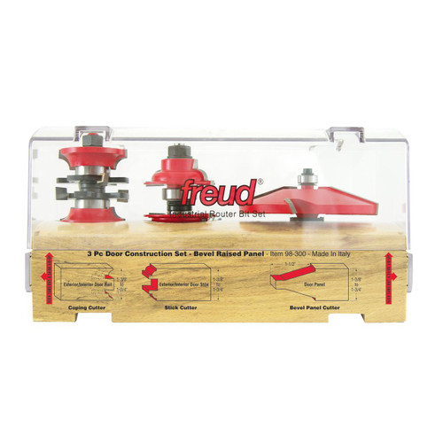  Freud 3 Piece Door Construction Bit Set 98-300 