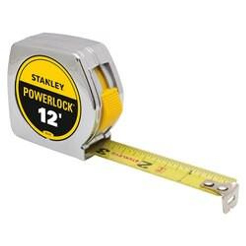 Stanley Tools 12 ft PowerLock Tape Measure 33-312   Stanley Tools 12 ft PowerLock Tape Measure 33-312