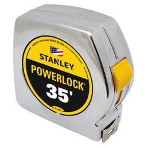 Stanley Tools 35 ft. PowerLock Classic Tape Measure 33-835   Stanley Tools 35 ft. PowerLock Classic Tape Measure 33-835