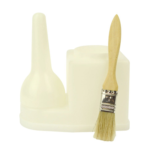 Wood Glue Bottle with Brush Spreader Applicator and Cap, 8-Ounce