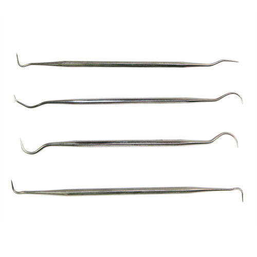 Big Horn Tools Big Horn 4 Piece Dental Pick Set (Stainless Steel) 19315 