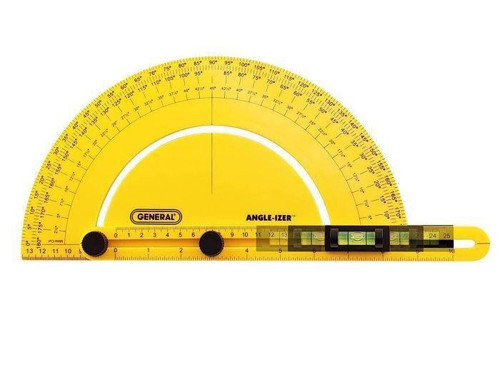 General Tools General ANGLE-IZER Angle Finder, 3 in 1: Level, T-Square & Sliding Set Square 736 