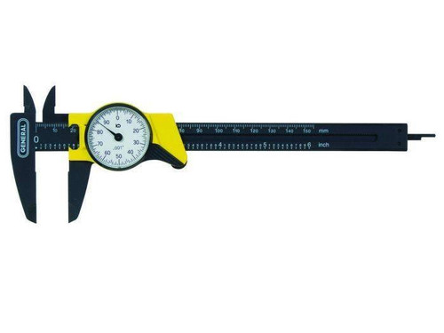 General Tools General 6 In. Plastic Dial Caliper, Single Revolution 145 
