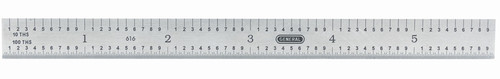 General Flexible Straight Edge Ruler, 6-Inches, Stainless Steel, with 5R Graduations 616