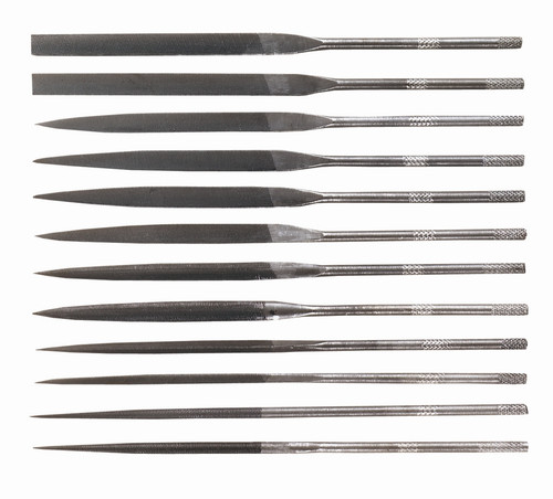 General 12-piece Tool Steel Needle File Set S475