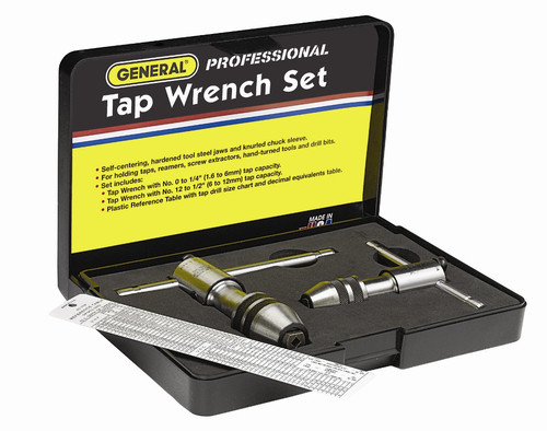 General Two-piece Ratchet Tap Wrench Set 165