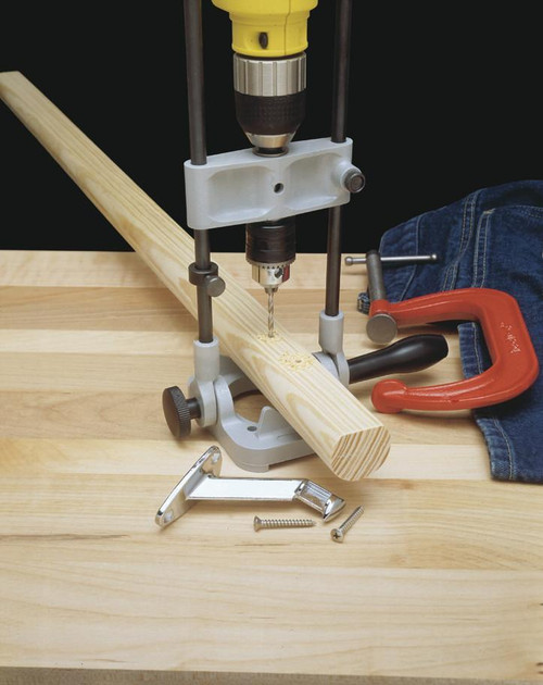 General Tools General Precision Drill Guide For 3/8-Inch or 1/2-Inch Power Drills, Portable & Lightweight, Folds Flat for Storage 36/37 