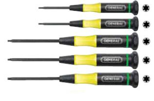 General Five-piece Precision Torx Screwdriver Set 711