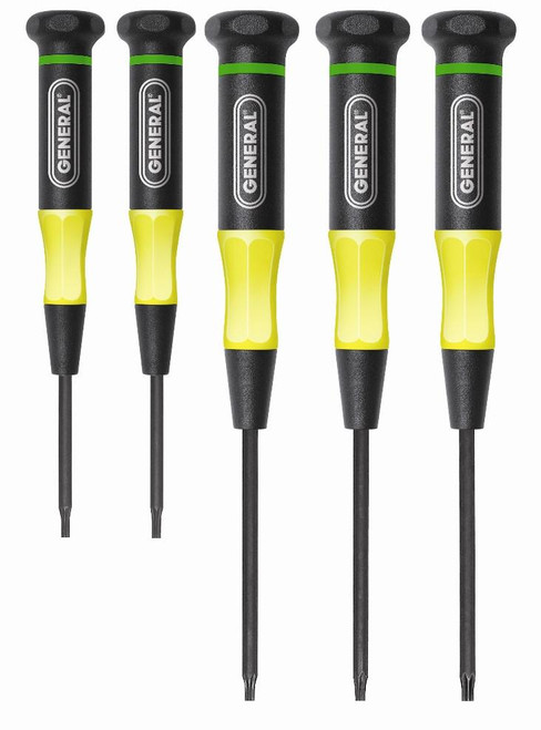 General Tools General Five-piece Precision Torx Screwdriver Set 711 