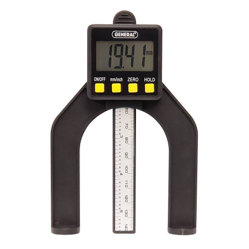 General Digital Height Gauge, Self-Standing, Magnetic,Inches/Millimeters & Detachable Plunger 150