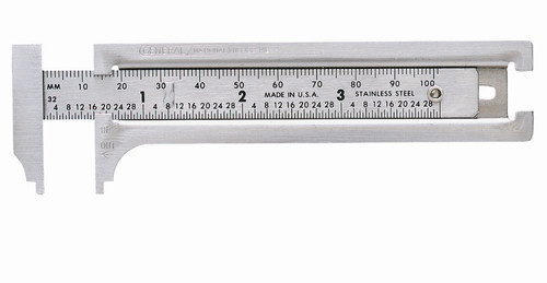 General 3 in. Steel Slide Caliper 132ME