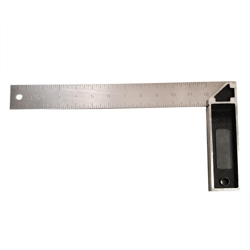 Big Horn 12 Inch Stainless Steel Blade Miter Square with Zinc Handle 19584