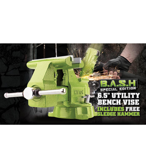  Wilton B.A.S.H. 6.5" Utility Vise and 4 lb. Hammer Combo 11128BH 