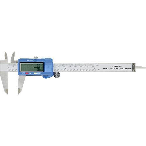 Woodstock International Woodstock Shop Fox Fractional Digital Caliper 6" D4112  Woodstock International Woodstock Shop Fox Fractional Digital Caliper 6" D4112