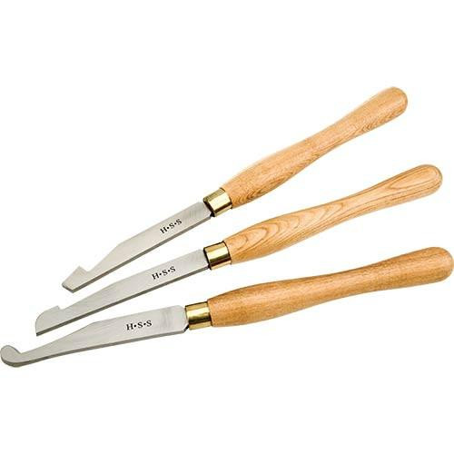 Woodstock International Woodstock Shop Fox 3 pc. HSS Lathe Chisel Set D4058  Woodstock International Woodstock Shop Fox 3 pc. HSS Lathe Chisel Set D4058