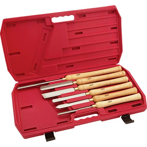 Woodstock SteeleX 6 Pc. Deluxe HSS Lathe Chisel Set D2304