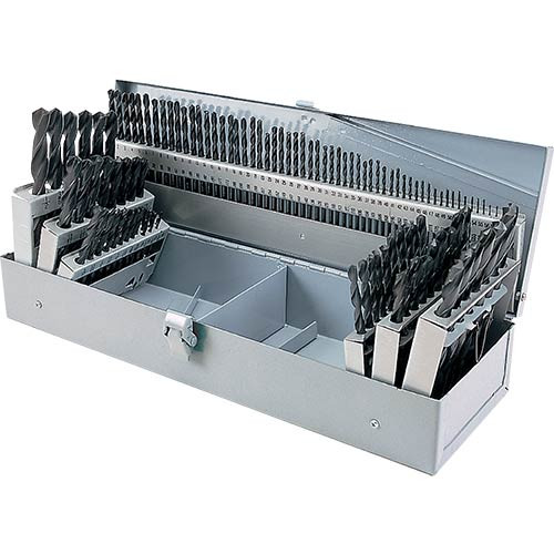 Woodstock SteeleX 115 pc. HSS Drill Bit Set in Steel Index D1137