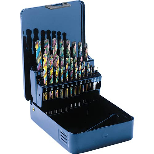 Woodstock SteeleX 21 pc. Cobalt Drill Set - 1/16 - 3/8" D2139