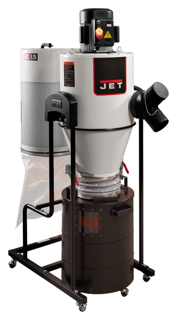 Jet JCDC-1.5 Cyclone Dust Collector, 1.5HP, 115V 717515