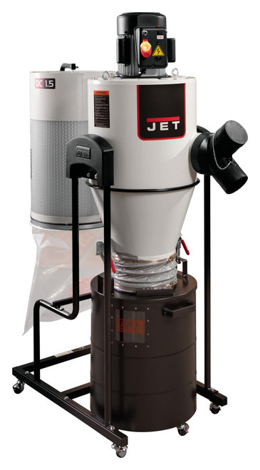 Jet Tools Jet JCDC-1.5 Cyclone Dust Collector, 1.5HP, 115V Stock Number: JT9-717515 NO SALES TAX 