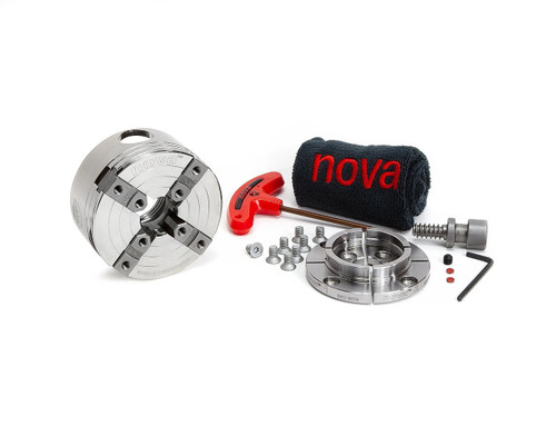 NOVA PRO-TEK G3 DIRECT THREAD 1â€³X8TPI REVERSIBLE CHUCK & JAWS 48291