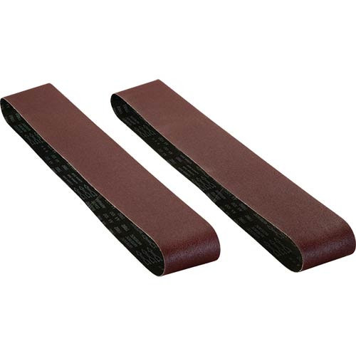 Woodstock 6" x 80" grit Aluminum Oxide Sanding Belt - 2 pk.