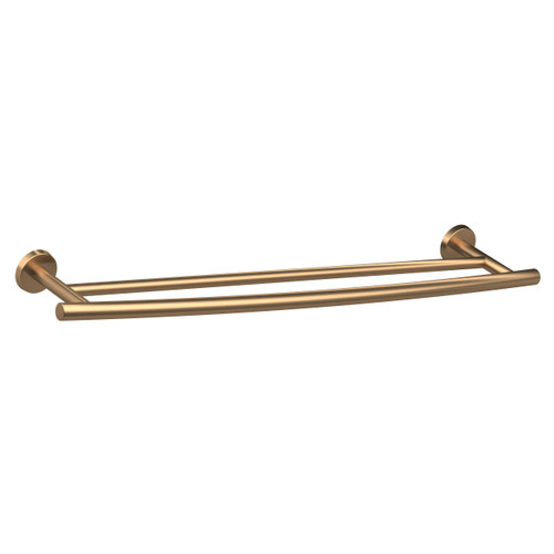 Amerock Clarendon Gilded Bronze 24 Inch Double Bath Towel Bar BH26505