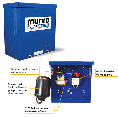 Munro Up To 2HP 110 Volt Liquid Level Control Boxes Pump Up, Pump Down Control