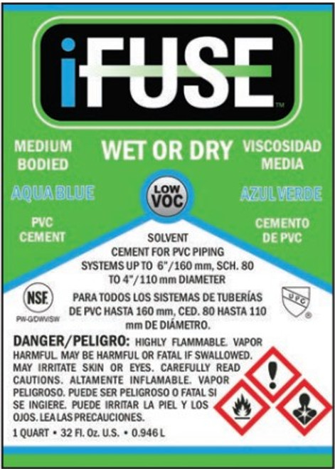 i-FUSE PVC Wet Or Dry Aqua Blue