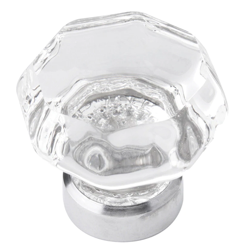 Belwith Keeler Luster Glass Knob 1-3/8" Hexagon