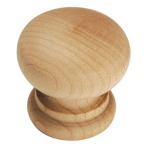 Hickory Hardware 1-1/4 (32MM) NATURAL WOODCRAFT UNFINISHED WOOD CABINET KNOB P684