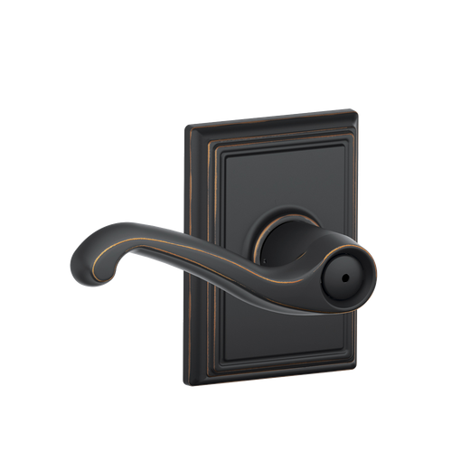 Schlage Privacy Flair Lever Door Lock with Addsion Trim