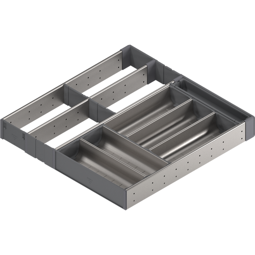 Blum ZHI.533TI4A ORGA-LINE flatware set (partially filled), for wooden drawer, NL=533 mm, width=400 mm for Tandem Slides
