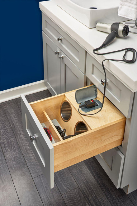  Rev-A-Shelf Vanity Outlet Drawer 4VOD-18FLSC-1 