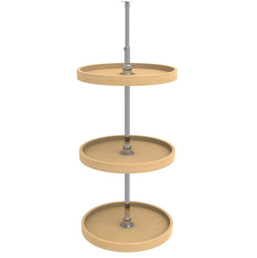  Rev-A-Shelf Wood 3-Shelf Full Circle Lazy Susan Set 18"-20" 4WLS073-XX 