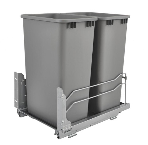 Rev-A-Shelf Rev-a-shelf Steel Bottom Mount Waste Container Double 50 Qt with Soft-Close 3 Colors to Choose From 53WC-2150SCDMM Series 